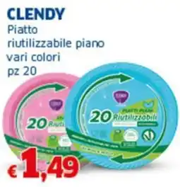 Sigma CLENDY Piatto riutilizzabile piano pz 20 offerta