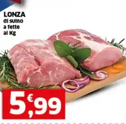 Sigma LONZA di suino a fette offerta