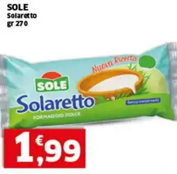 Sigma SOLE Solaretto offerta