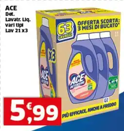 Sigma ACE Det. Lavatr. Liq. offerta