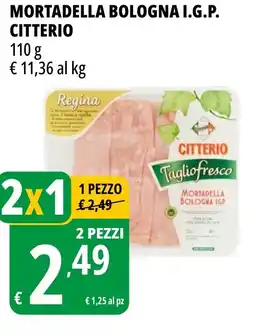 Tigros Mortadella bologna i.g.p. CITTERIO offerta