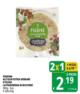 Tigros Piadina all'olio extra vergine d'oliva LA PIADINERIA DI RICCIONE offerta