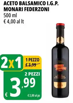 Tigros Aceto balsamico i.g.p. MONARI FEDERZONI offerta