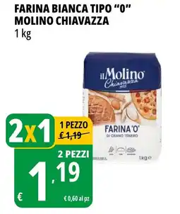 Tigros Farina bianca tipo "o" MOLINO CHIAVAZZA offerta