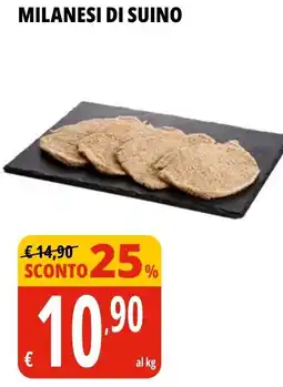 Tigros Milanesi di suino offerta