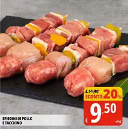 Tigros Spiedini di pollo e tacchino offerta