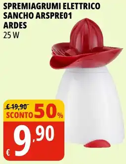 Tigros Spremiagrumi elettrico sancho arspre01 ARDES 25 W offerta