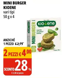 Tigros Mini burger KIOENE offerta