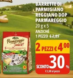 Tigros Barrette di parmigiano reggiano dop parmareggio GRANTERRE offerta