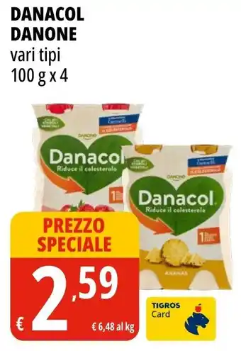 Tigros Danacol DANONE offerta