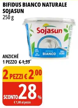 Tigros Bifidus bianco naturale SOJASUN offerta