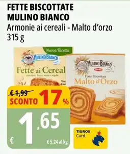 Tigros Fette biscottate MULINO BIANCO offerta