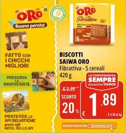 Tigros Biscotti SAIWA ORO offerta