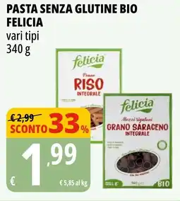 Tigros Pasta senza glutine bi FELICIA o offerta