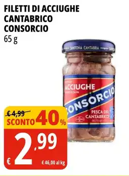 Tigros Filetti di acciughe cantabrico CONSORCIO offerta