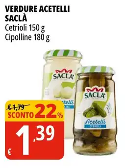 Tigros Verdure acetelli SACLÀ offerta