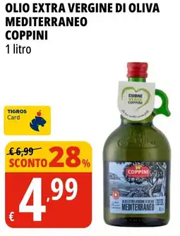 Tigros Olio extra vergine di oliva mediterraneo COPPINI offerta