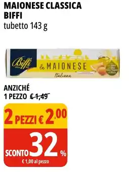 Tigros Maionese classica BIFFI offerta