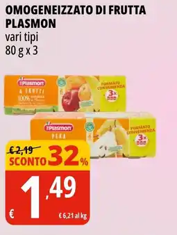 Tigros Omogeneizzato di frutta PLASMON offerta