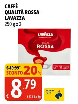 Tigros Caffè qualità rossa LAVAZZA offerta