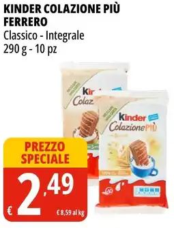 Tigros Kinder colazione più FERRERO offerta