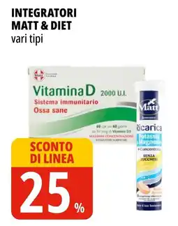 Tigros Integratori MATT & DIET offerta