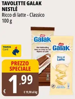 Tigros Tavolette galak NESTLÉ offerta