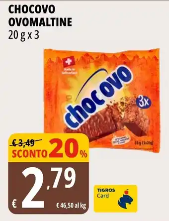Tigros Chocovo OVOMALTINE offerta