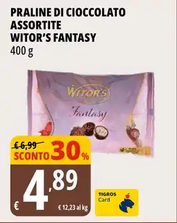 Tigros Praline di cioccolato witor's fantasy offerta