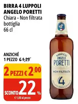 Tigros Birra 4 luppoli ANGELO PORETTI offerta