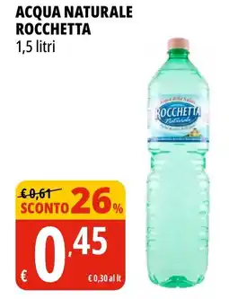 Tigros Acqua naturale ROCCHETTA offerta
