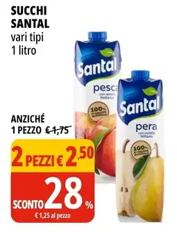 Tigros Succhi SANTAL offerta