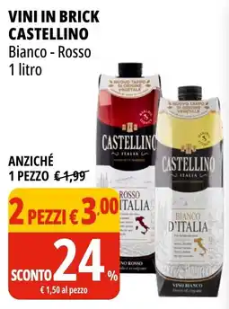 Tigros Vini in brick CASTELLINO offerta