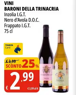 Tigros Vini BARONI DELLA TRINACRIA offerta