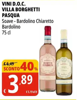 Tigros Vini d.o.c. villa borghetti PASQUA offerta