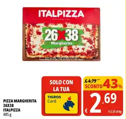 Tigros Pizza margherita 26x38 ITALPIZZA offerta