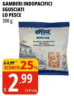 Tigros Gamberi indopacifici sgusciati LO PESCE offerta