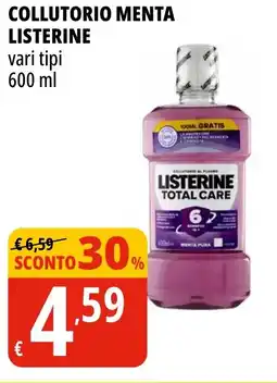 Tigros Collutorio menta LISTERINE offerta
