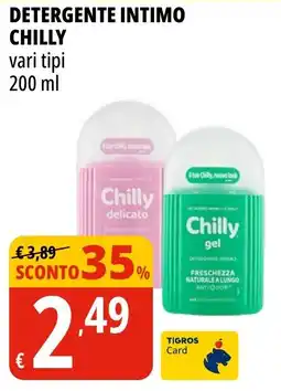 Tigros Detergente intimo CHILLY offerta