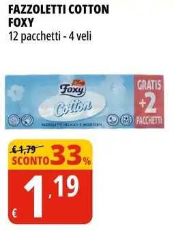 Tigros Fazzoletti cotton FOXY offerta