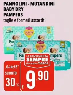 Tigros Pannolini - mutandini baby dry PAMPERS offerta