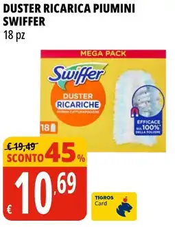 Tigros Duster ricarica piumini SWIFFER offerta