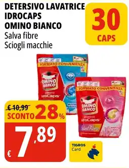 Tigros Detersivo lavatrice idrocaps OMINO BIANCO offerta