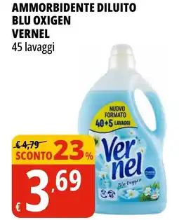 Tigros Ammorbidente diluito blu oxigen VERNEL offerta
