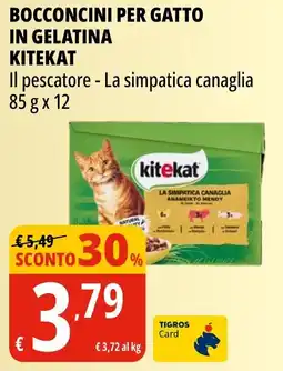 Tigros Bocconcini per gatto in gelatina KITEKAT offerta