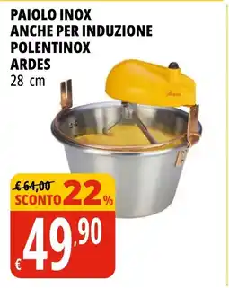 Tigros Paiolo inox anche per induzione polentinox ARDES offerta