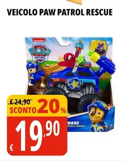 Tigros Veicolo paw patrol rescue offerta