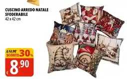 Tigros Cuscino arredo natale sfoderabile offerta