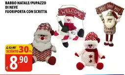 Tigros Babbo natale/pupazzo di neve fuoriporta con scritta offerta