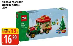 Tigros Furgone consegne di babbo natale LEGO offerta